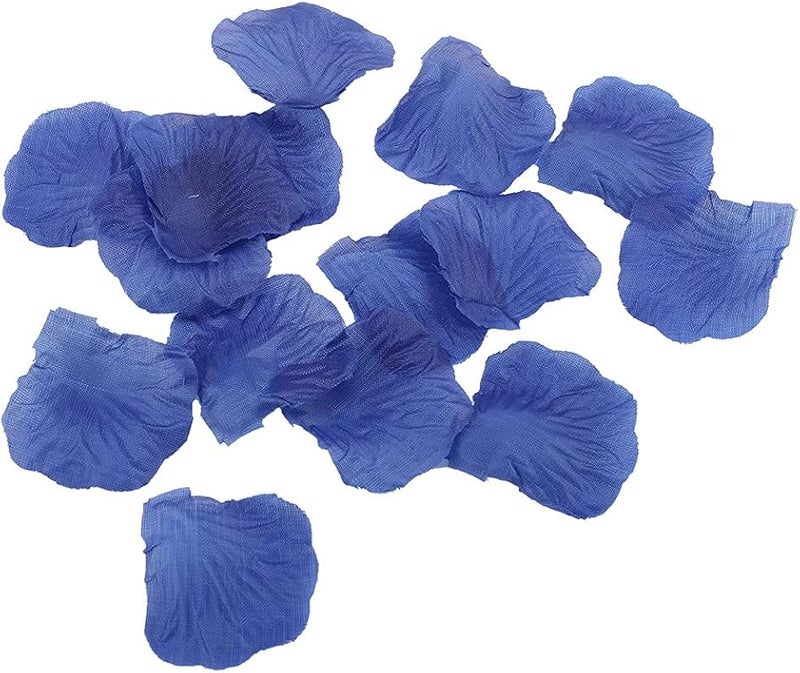 Dark Blue Silk Rose Petals 1000pcs Realistic Durable Wedding Party Home Decor Photography Props - Image 5